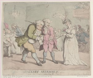 Hackney Assembly, 1802., 1802. av Thomas Rowlandson
