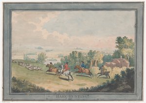 Harjakt, 1 februari 1789., 1 februari 1789. av Thomas Rowlandson