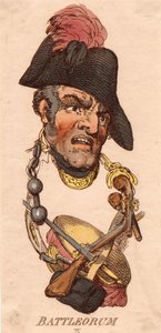 Rubriker: Battleorum av Thomas Rowlandson