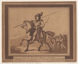 Henry Munro, chef för de irländska rebellerna, 1 juli 1798., 1 juli 1798. av Thomas Rowlandson