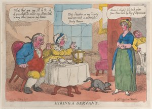 Anställa en tjänare, 1811., 1811. av Thomas Rowlandson