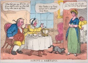 Anställa en tjänare, 1811., 1811. av Thomas Rowlandson