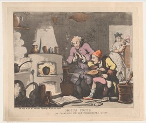 Hokus pokus, eller Sökande efter de vises sten, 12 mars 1800, 12 mars 1800. av Thomas Rowlandson