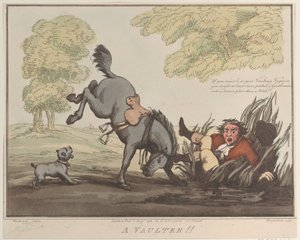 Horse Accomplishments, Sketch 12: A Vaulter !!, 1 augusti 1799., 1 augusti 1799. av Thomas Rowlandson