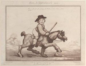 Horse Accomplishments, Sketch 2: A Paviour !!, 1 augusti 1799., 1 augusti 1799. av Thomas Rowlandson