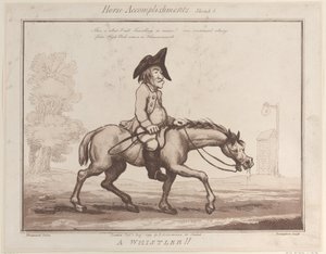Horse Accomplishments, Sketch 3: A Whistler !!, 1 augusti 1799., 1 augusti 1799. av Thomas Rowlandson