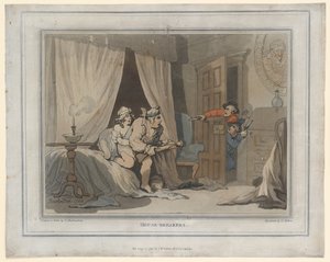 House Breakers, tryck gjord av Thomas Molten, 1791 (handfärgad gravyr) av Thomas Rowlandson