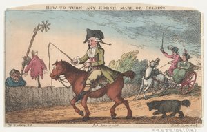 Hur man vänder vilken häst, sto eller valack som helst, 11 juni 1808., 11 juni 1808. av Thomas Rowlandson