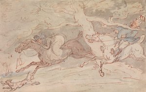 ”Hur man vrider nacken” av Thomas Rowlandson