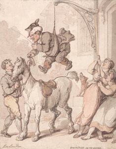 Hur man gör en volt i sadeln av Thomas Rowlandson