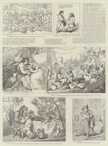 Humoristisk konst på Royal Naval Exhibition av Thomas Rowlandson