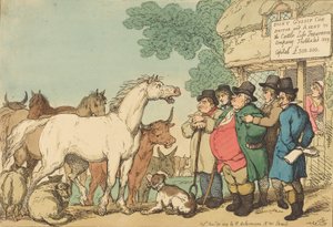 Försäkringsbar boskap, utgiven 1809. av Thomas Rowlandson