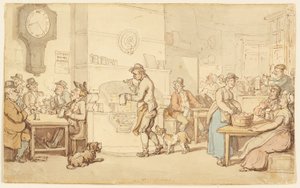 Interiör av ett värdshus av Thomas Rowlandson