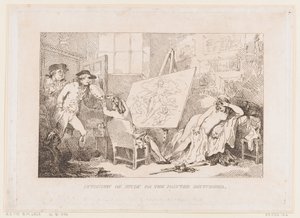 Störning av arbetet eller ”Målaren som störs” av Thomas Rowlandson