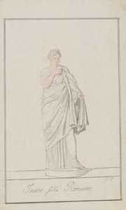 Ung romersk flicka av Thomas Rowlandson
