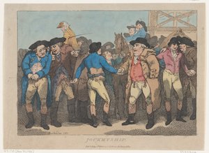 Jockeyship, 1 juli 1802., 1 juli 1802. av Thomas Rowlandson