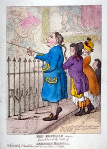 "John Rosedale, sjöman, utställare av hallen på Greenwich Hospital", 1807 av Thomas Rowlandson