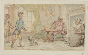Johnny Safe återvände till sin mamma av Thomas Rowlandson