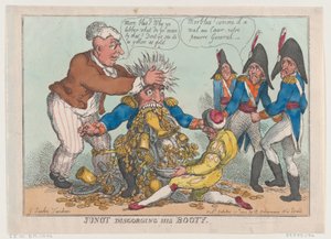 Junot Disgorging His Booty, 17 oktober 1808., 17 oktober 1808. av Thomas Rowlandson