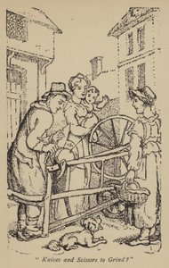 Knivar och saxar att slipa? av Thomas Rowlandson