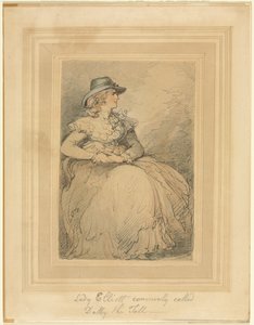 Lady Elliot, vanligen kallad Dolly The Tall av Thomas Rowlandson