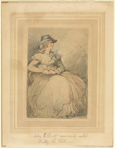 Lady Elliot, vanligen kallad Dolly The Tall, 17751827. av Thomas Rowlandson