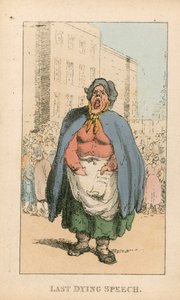 Sista dödsbudet (färggravyr) av Thomas Rowlandson