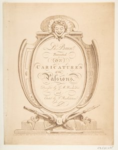 Le Brun Travested, eller karikatyrer av passionerna, januari-februari 1800. av Thomas Rowlandson