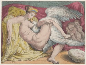 Leda och svanen, 1799., 1799. av Thomas Rowlandson