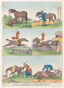 Racehästens liv och död, 25 september 1811, 25 september 1811. av Thomas Rowlandson