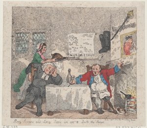 Långa predikningar och långa belägringar är ägnade att dämpa sinnena, 11 februari 1783., 11 februari 1783. av Thomas Rowlandson