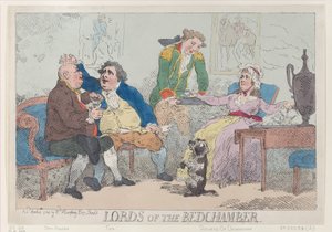 Lords of the Bedroom, 14 april 1784., 14 april 1784. av Thomas Rowlandson