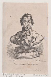 Metodistpredikant, april 1808., april 1808. av Thomas Rowlandson