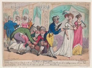 Miseries of High Life, 1 mars 1808., 1 mars 1808. av Thomas Rowlandson