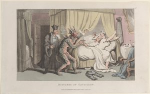Mistakes at Cavaillon, från Journal of Sentimental Travels in the Southern Pro..., 1 januari 1822. av Thomas Rowlandson