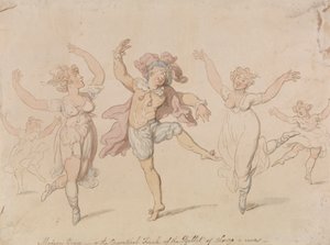 Modern Grace...Baletten av Alonzo e Cara av Thomas Rowlandson