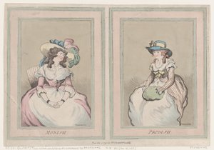 Modish and Prudish, 1 december 1791., 1 december 1791. av Thomas Rowlandson