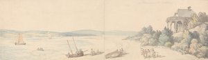 Mr Drummonds stuga, East Cowes, Isle of Wight av Thomas Rowlandson