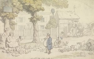 Herr och fru Jolly i sitt lanthus av Thomas Rowlandson