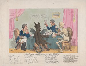Nap and His Friends in their Glory, 1 oktober 1813., 1 oktober 1813. av Thomas Rowlandson
