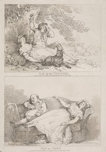 Tupplur på landet – Tupplur i stan av Thomas Rowlandson