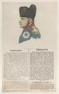 Napoleon, mars 1814, mars 1814. av Thomas Rowlandson