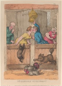Förfriskningar bland grannarna av Thomas Rowlandson