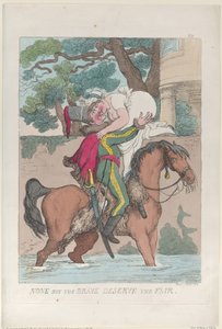None But the Brave Deserve the Fair, 1813., 1813. av Thomas Rowlandson