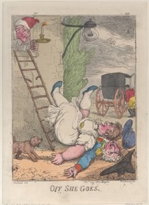 Hon går bort, 1812, 1812. av Thomas Rowlandson