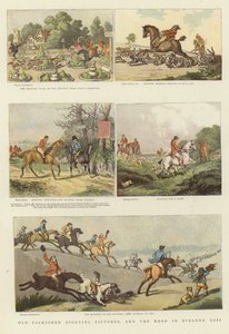 Gammaldags sportbilder av Thomas Rowlandson