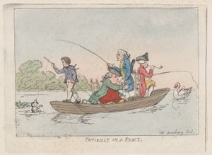 Tålamod i en Punt, ca. 1803., ca. 1803. av Thomas Rowlandson