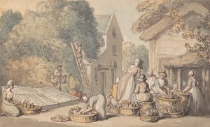 Att plocka mullbär av Thomas Rowlandson