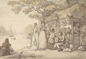 Pidcock, handlare i fåglar och djur av Thomas Rowlandson