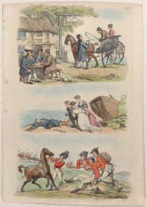 Plåt 12, från World in Miniature, 1816., 1816. av Thomas Rowlandson